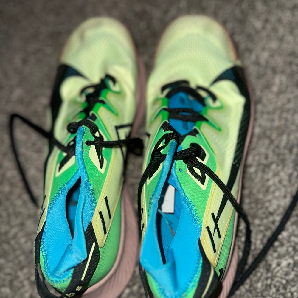 Green and Blue Low-Top Sneakers for Active Adventures